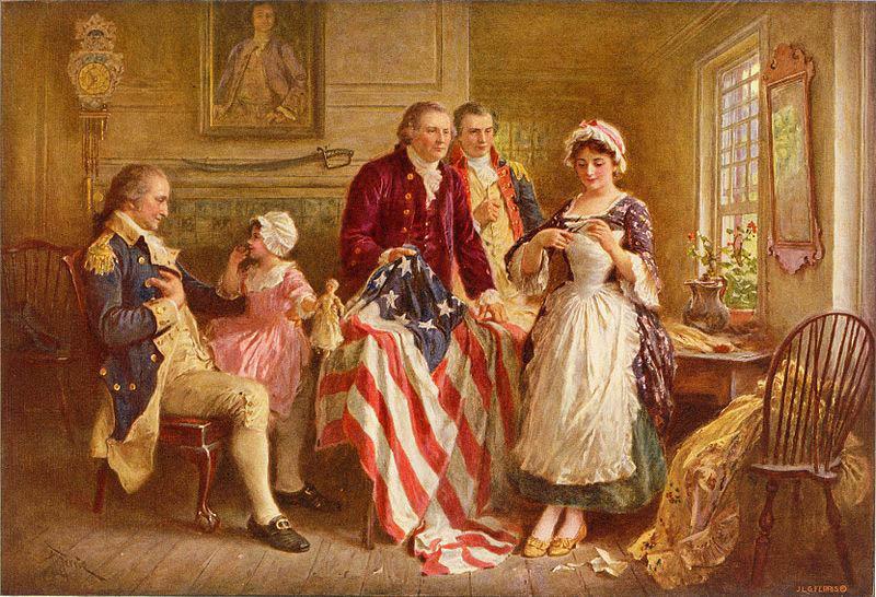 Jean Leon Gerome Ferris Betsy Ross 1777 Sweden oil painting art